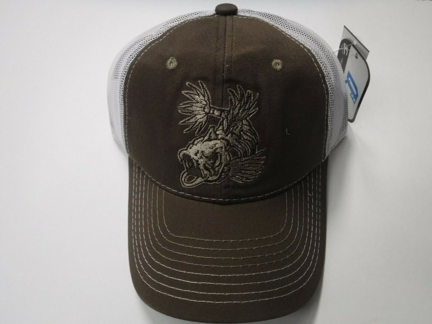 Brown/ Off White Mesh