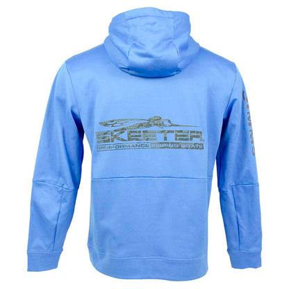 New Authentic Skeeter Simms Hoodie Pacific Blue Medium