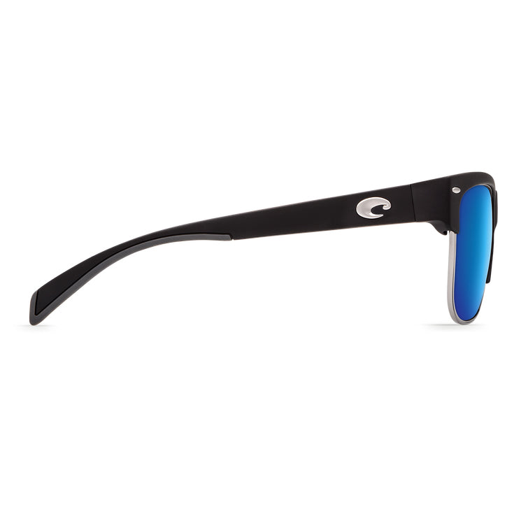 New Authentic Costa Pawley Sunglasses Matte Black Frame/ Blue Mirror Glass W580