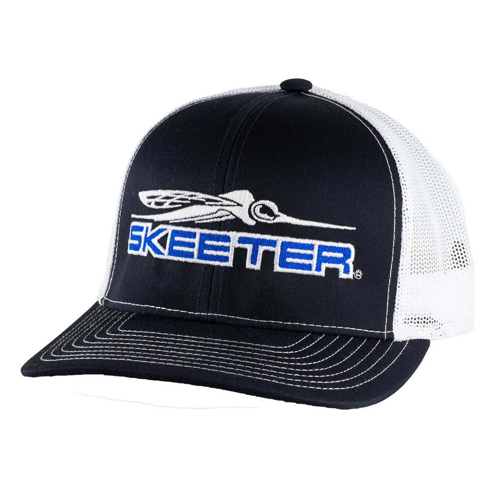 New Authentic Skeeter Pacific Navy/White Trucker Cap
