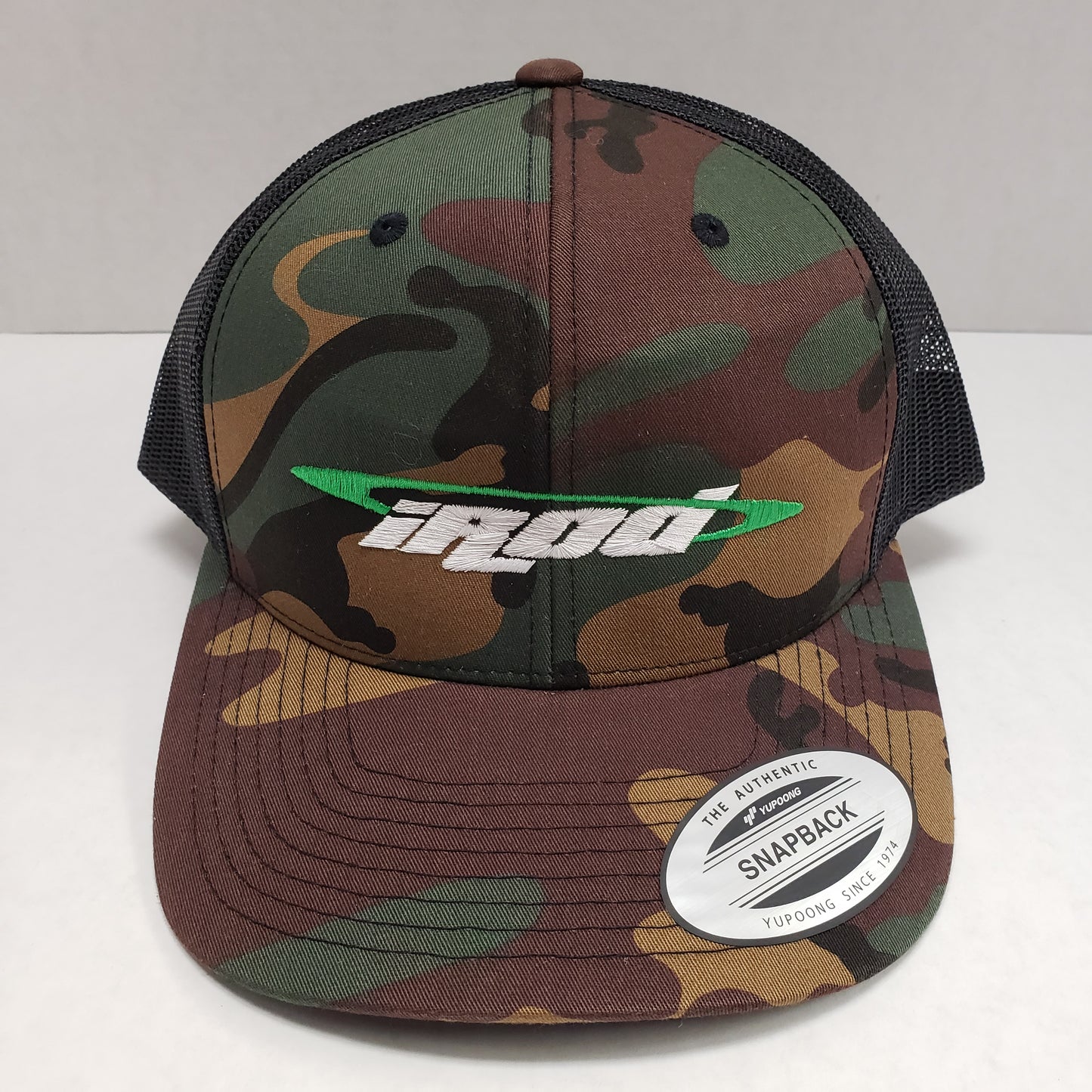 iRod Trucker Hat Camo with Black Mesh