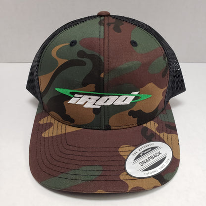 iRod Trucker Hat Camo with Black Mesh