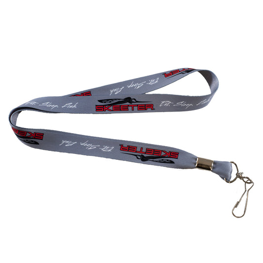 New Authentic Skeeter Lanyard Gray