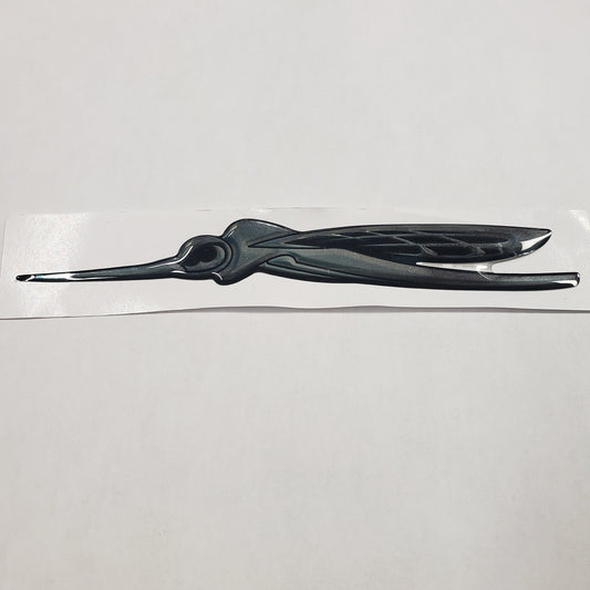 New Authentic Skeeter Emblem 6" Bug - Left-(Blue tint)