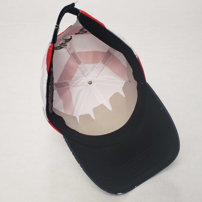 New Authentic Skeeter Richardson Hat  Red/ White/ Blue/ Back Eat Sleep Fish USA
