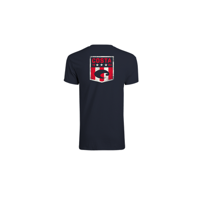 New Authentic Costa Anthem Short Sleeve T-Shirt Navy