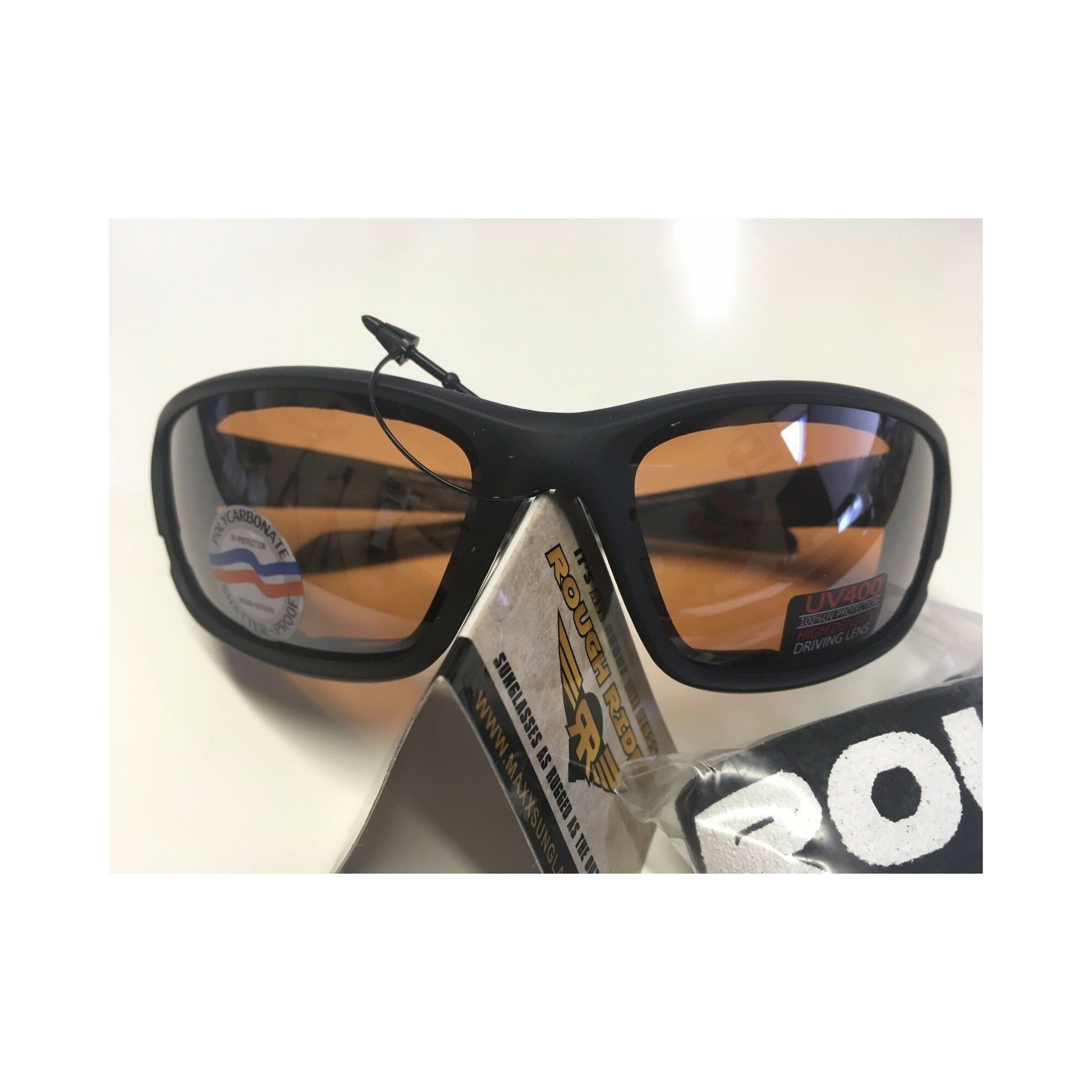 Black Frame/ Amber Lens