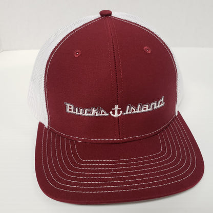 Cardinal/ White Mesh