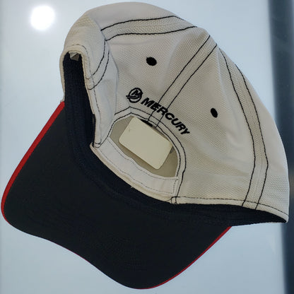 Authentic Mercury Marine Hat Black/ White Cool Dry Mesh/ RPM