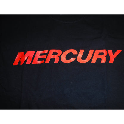 New Authentic Mercury Marine Short Sleeve Shirt Black/ Mercury on Front/ Logo on Back 2XL