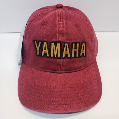 New Yamaha Hat-Heritage Curved Bill-Red Cloth