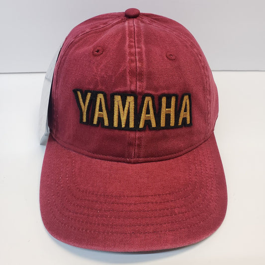 New Yamaha Hat-Heritage Curved Bill-Red Cloth