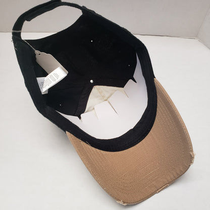 New Authenic Skeeter Hat Richardson Hat White/ Tan Bill/ Back Black/ Rip-Stop Washed Frayed