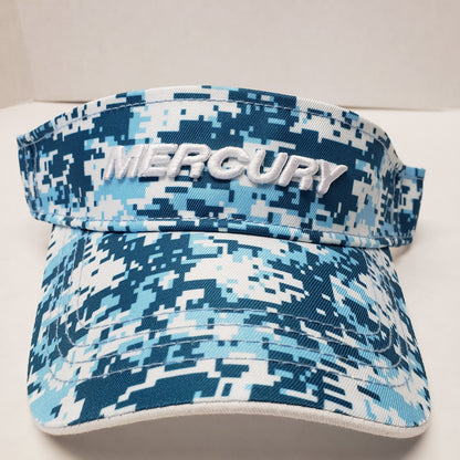 New Authentic Mercury Marine Visor Marine Blue Digital Camo
