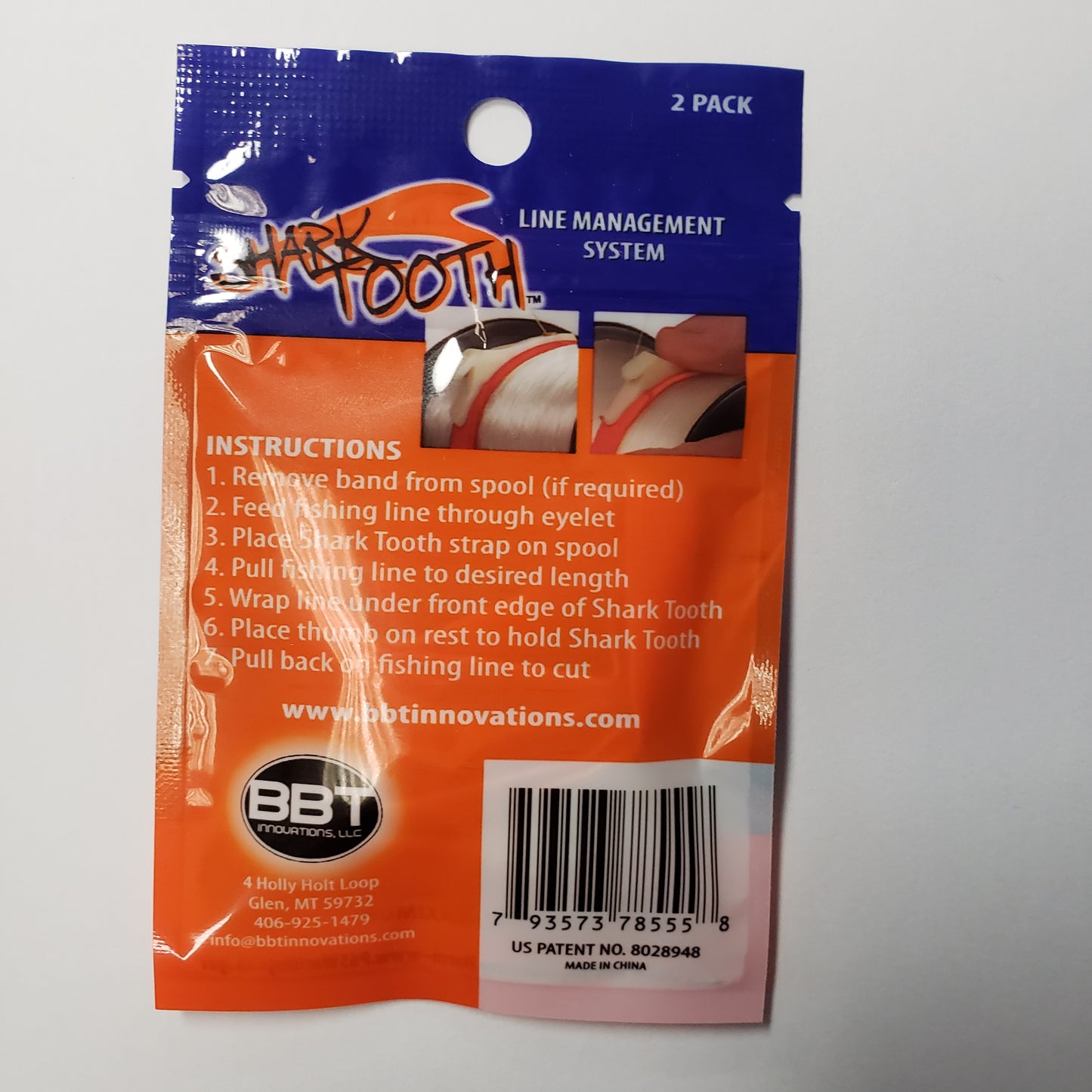 Shark Tooth Line Management System-Orange 2 pk