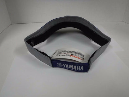 New Authentic Yamaha Pro Fishing Adjustable Visor- Blue with Gray Bill and Band