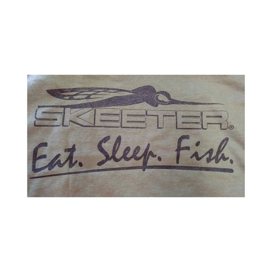 New Authentic Skeeter Short Sleeve T-Shirt Olive Green/ Back Black Skeeter