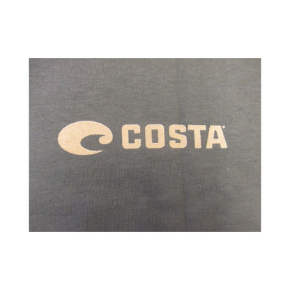 New Authentic Costa Short Sleeve T-Shirt Redfish Born on the Water Charcoal Gray XL