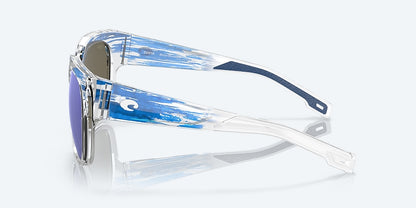 New Authentic Costa Sunglasses-Freedom Series -Waterwoman 2-Shiny American Sky Frame/Blue Mirror Lens-580G