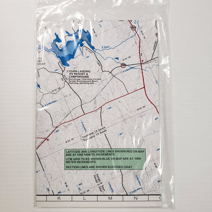 Atlantic Mapping GPS Paper Map Logan Martin