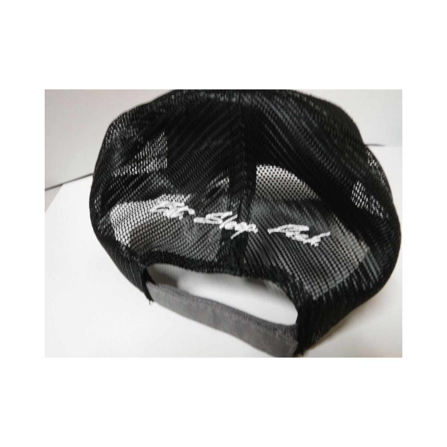 New Authentic Skeeter Richardson Hat  Charcoal/ Black Mesh/ White Skeeter Bug