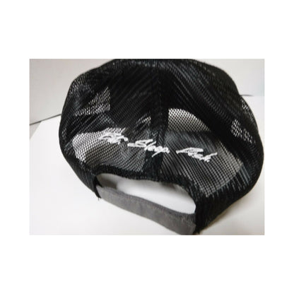 New Authentic Skeeter Richardson Hat  Charcoal/ Black Mesh/ White Skeeter Bug