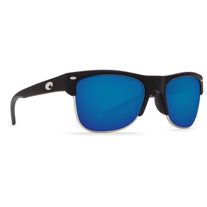 New Authentic Costa Pawley Sunglasses Matte Black Frame/ Blue Mirror Glass W580