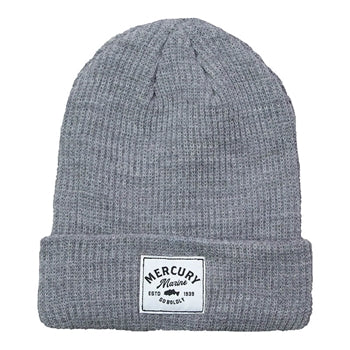 New Authentic Mercury Marine Shoreman Beanie Steel Heather