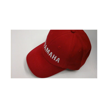 New Yamaha Cloth Hat  Red with White Letters