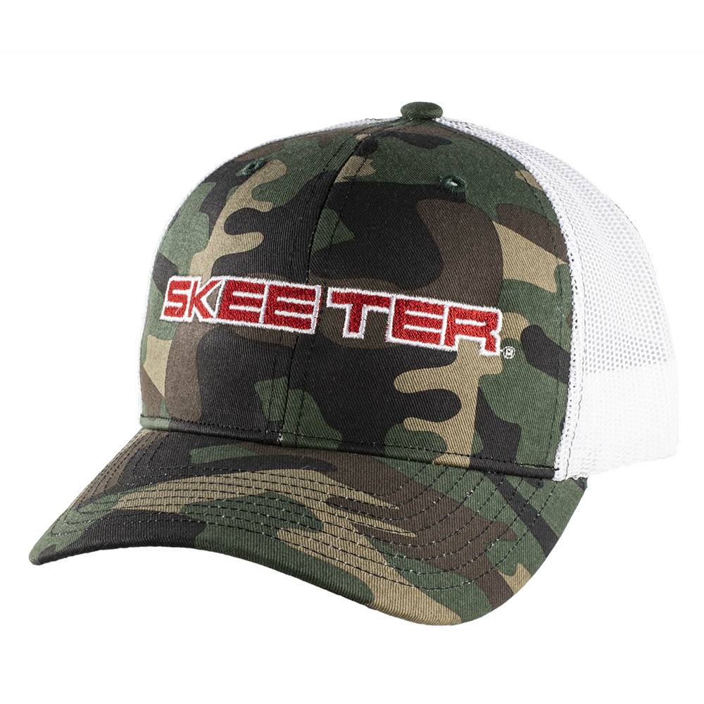 New Authentic Skeeter White Camo Hat