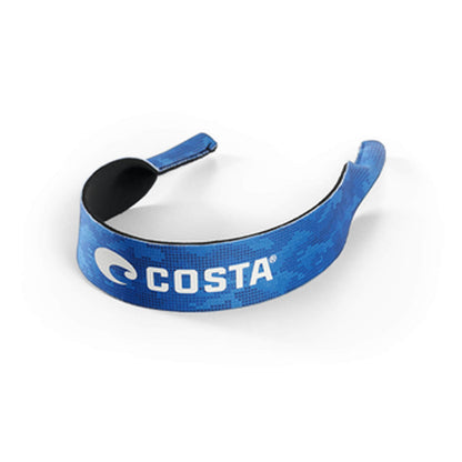 New Authentic Costa Del Mar Megaprene Retainer for Sunglasses w/Dot Matrix Blue
