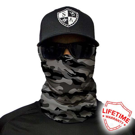 SA CO Multi-Use Gaiter Mask Gray Military Camo