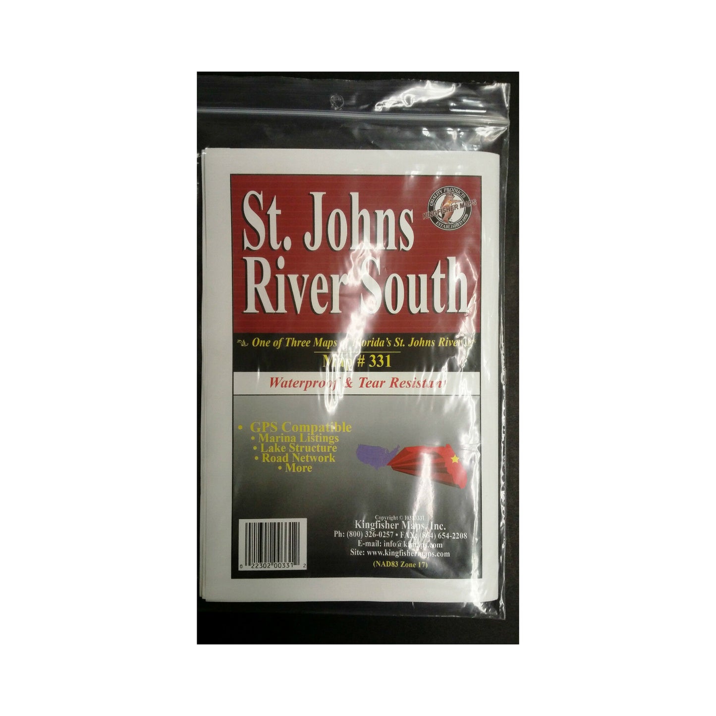 Kingfisher Waterproof Map