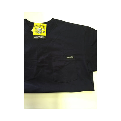 New Authentic Calcutta Short Sleeve Shirt  Navy/ It's all About the Hoo!  Large