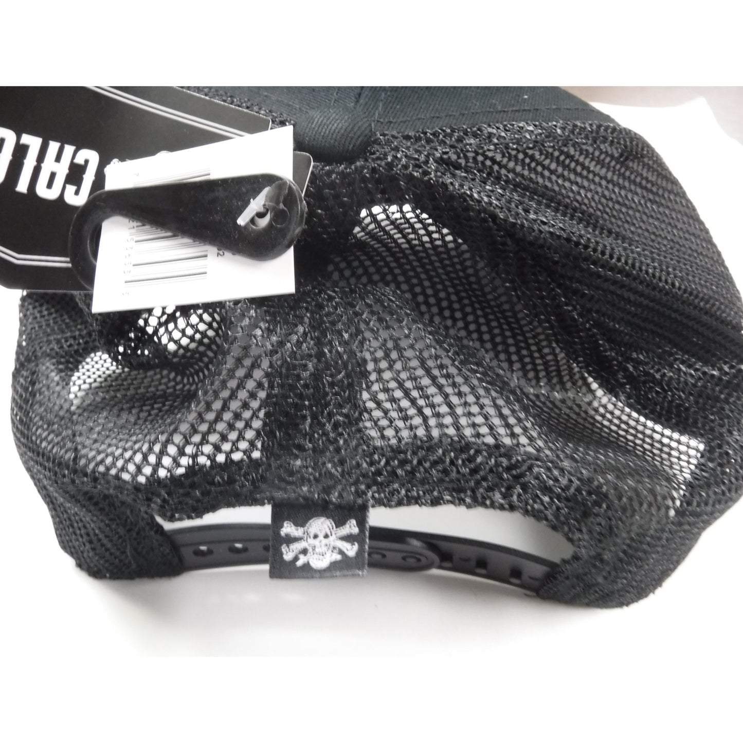 New Authentic Calcutta Hat Black with White Logo /Black Mesh