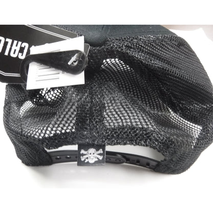 New Authentic Calcutta Hat Black with White Logo /Black Mesh