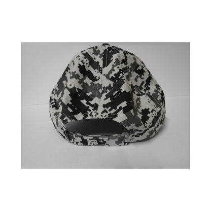 New Authentic Skeeter Richardson Hat  White/ Gray Snow Camo/ Black Square Patch