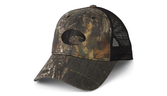 New Authentic Costa Mesh Hat Black-C Camo