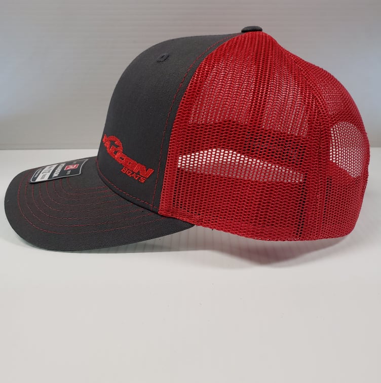 Falcon Boats Richardson 112 Hat Gray -  Red Mesh