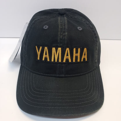 New Yamaha Hat-Heritage Curved Bill-Black Cloth