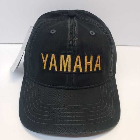 New Yamaha Hat-Heritage Curved Bill-Black Cloth