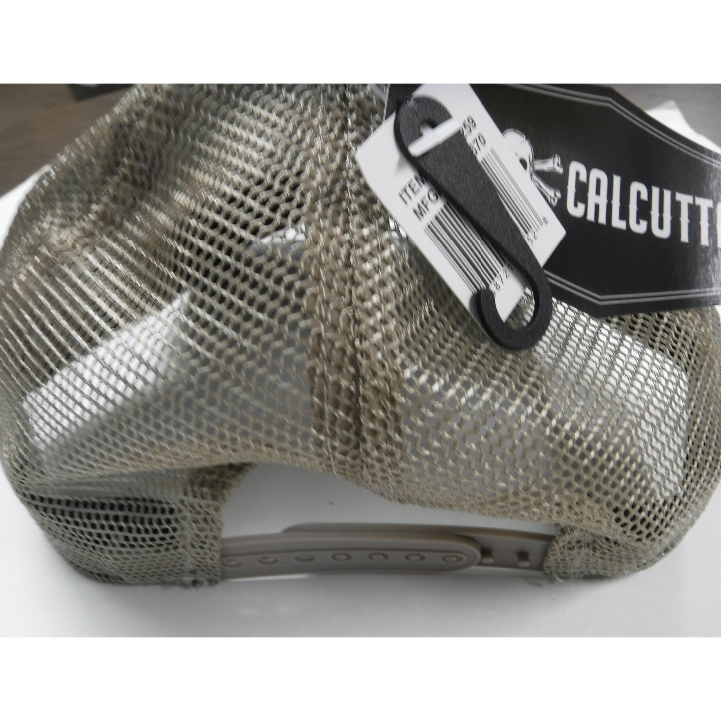 New Authentic Calcutta Hat Khaki/ Navy Blue Bill/ It's in Your Bones Logo/ Khaki Mesh