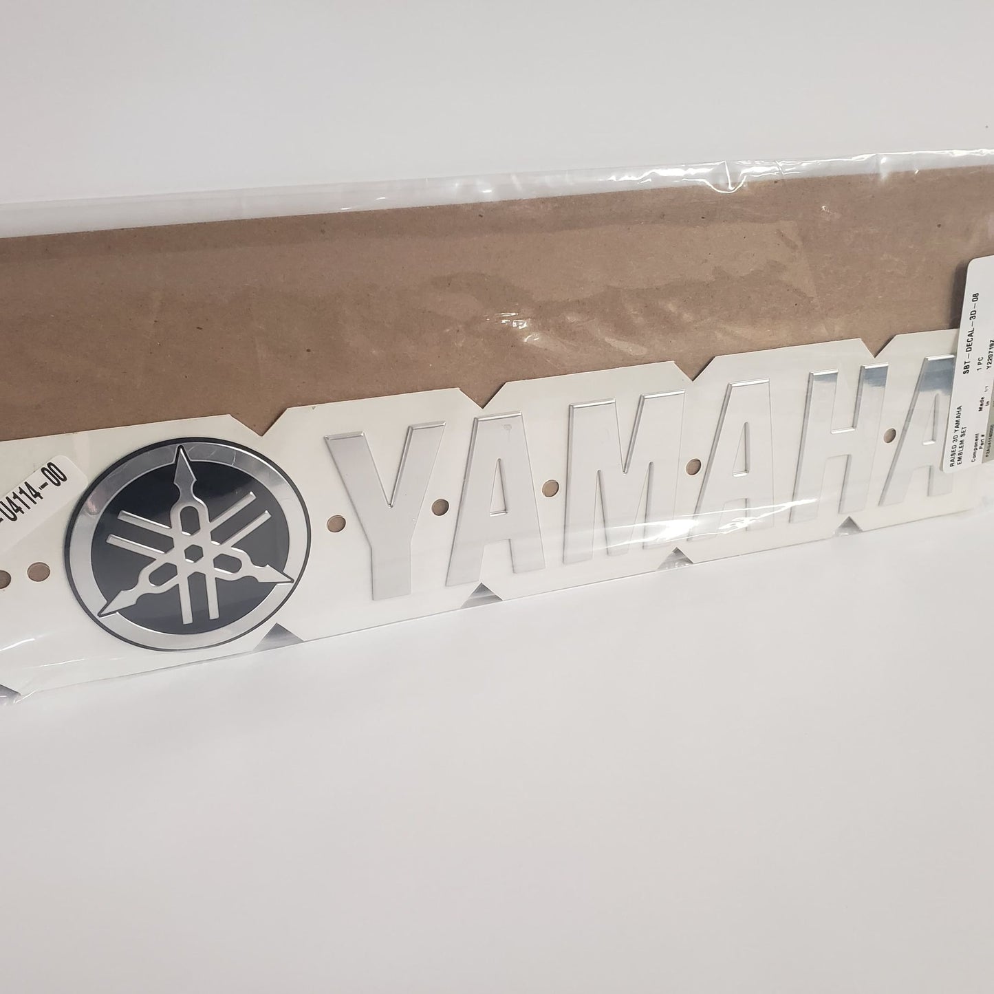 New  Yamaha Emblem - 2 Piece Set- 3D Raised Chrome