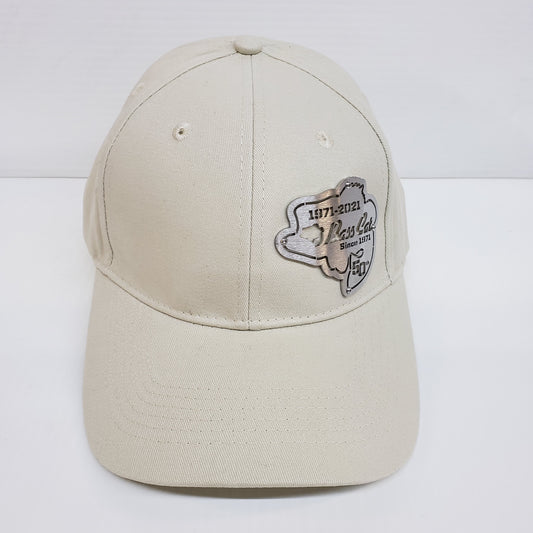 Bass Cat 50th Anniversary  Badge Hat-Khaki