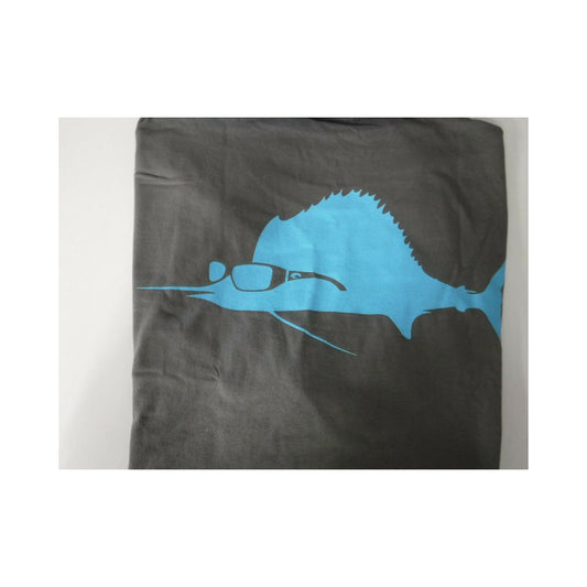 New Authentic Costa Short Sleeve T-Shirt Sunglass Sailfish Charcoal/Blue XL