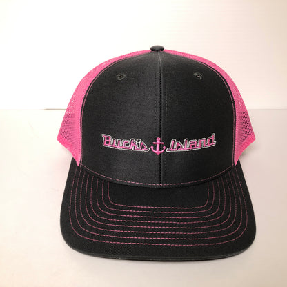 Charcoal/ Neon Pink Mesh