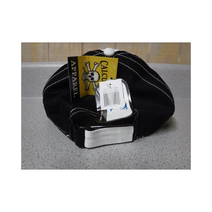 New Authentic Calcutta Low Profile Hat White With Watermark Tarpon/ Black Back