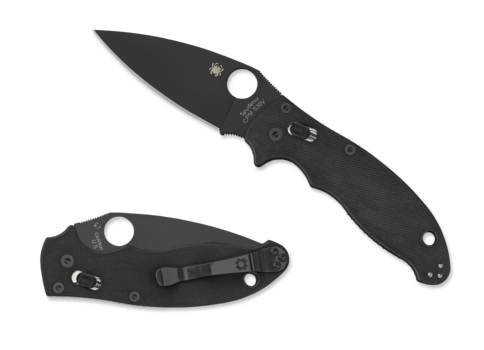 Spyderco Manix 2 Plain Black Blade Black G-10