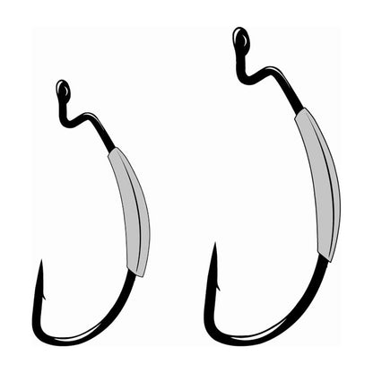 Gamakatsu Superline Worm Hook, Offset Shank EWG- NS Black