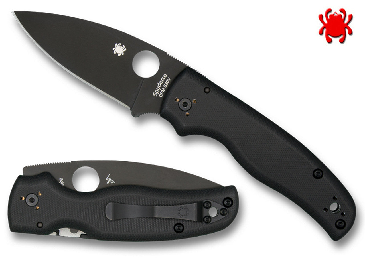 Spyderco Shaman G-10 Black/Black Blade C229GPBK